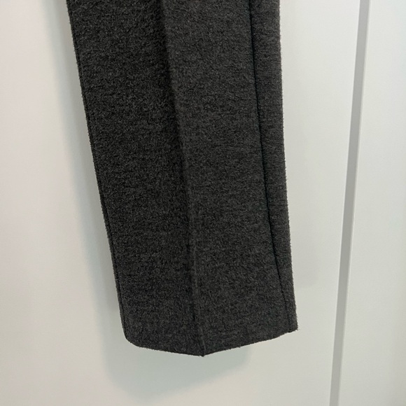 The Group Babaton -  Straight Leg Grey Flannel Pleated Pull On Pants - Picture 6 of 11